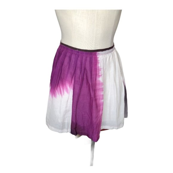 American Eagle Skirt Womens 6 Boho Tye Dye Pink White Purple Short Mini Bohemian - Picture 11 of 11
